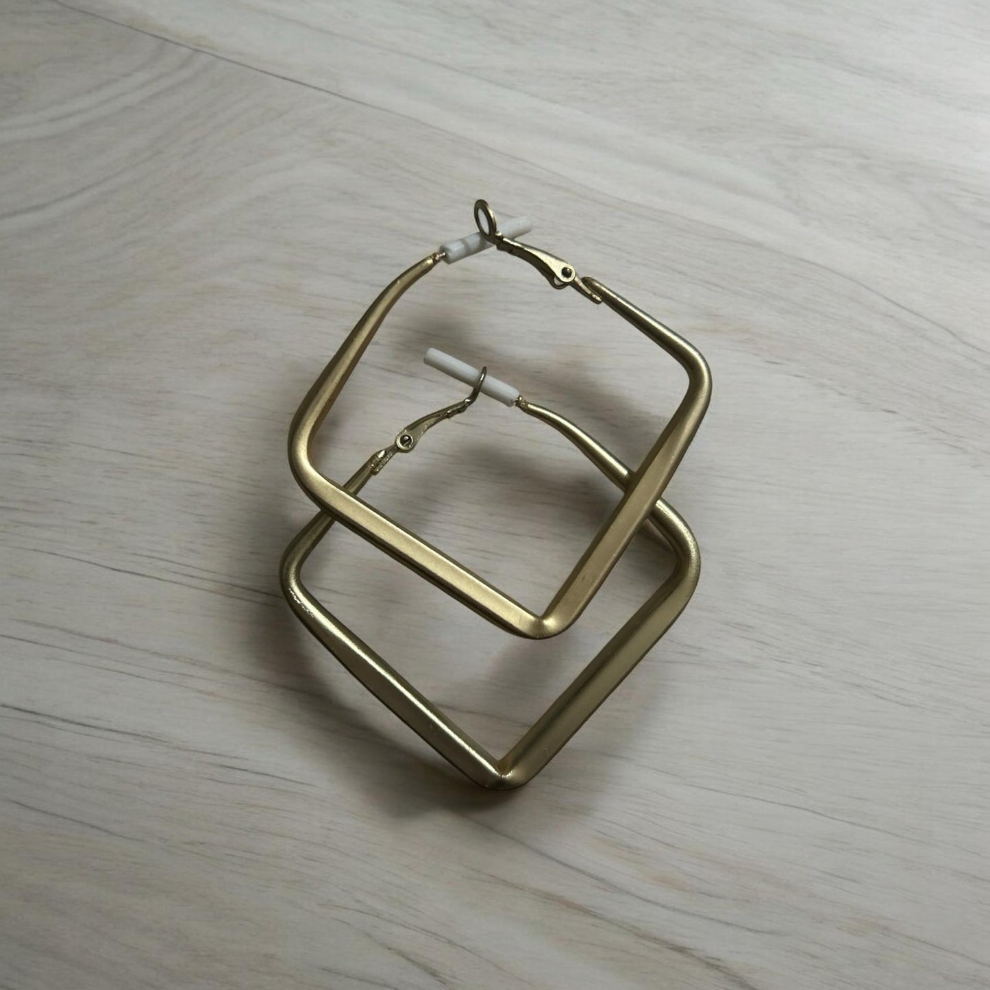 Geometric Square Hoop Earrings