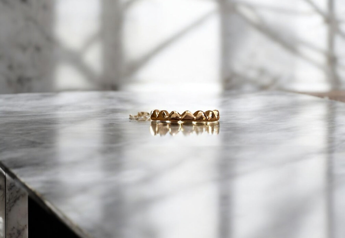 Sculpted Gold Dome Ring