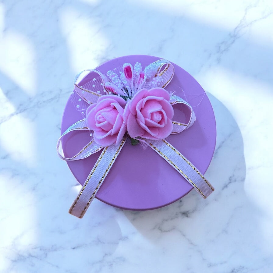 Lovely Lavender Round Gift Box