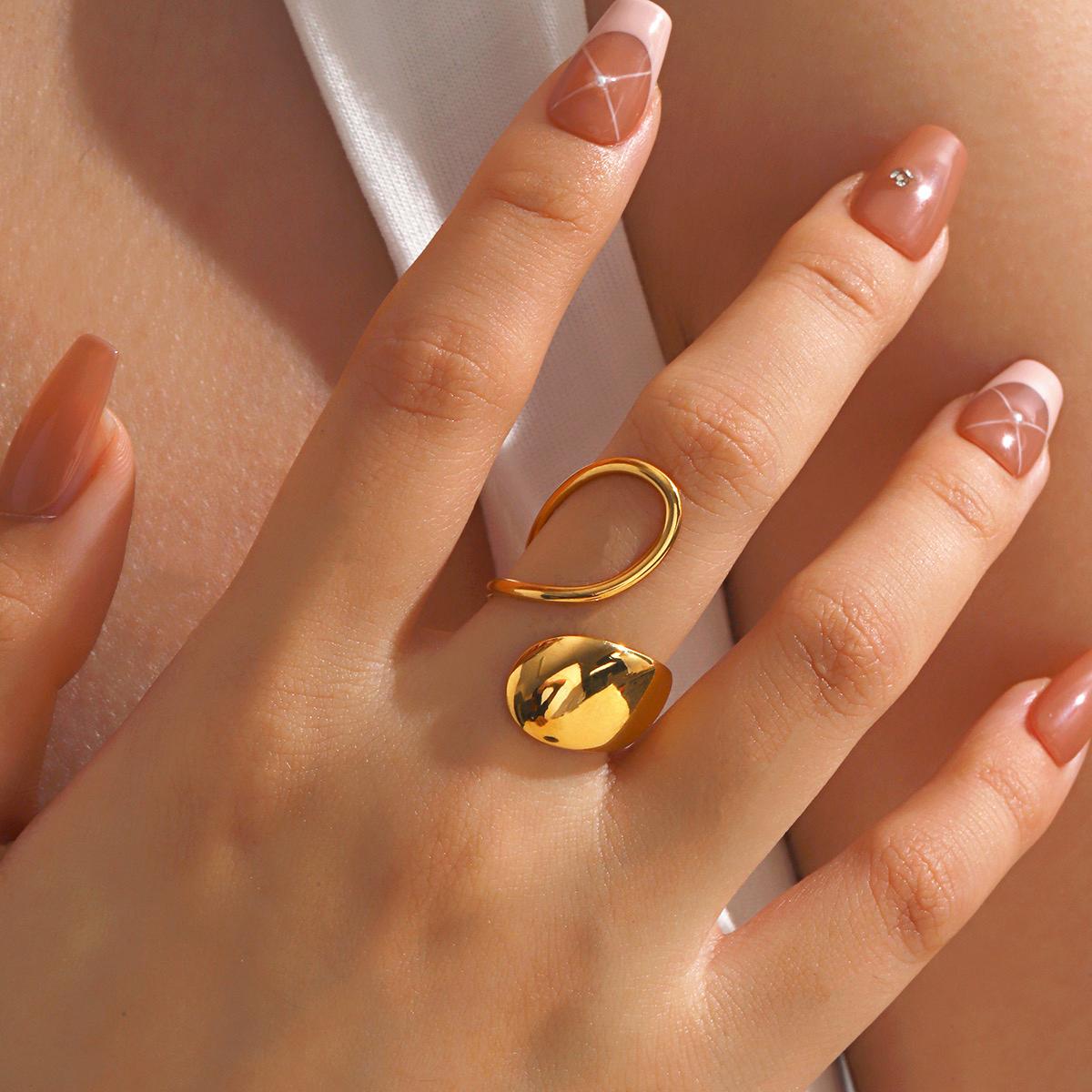 Golden Droplet Ring