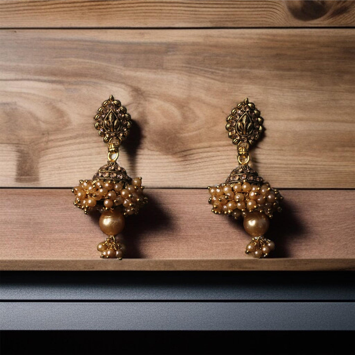 Svarna Blossom Jhumkas