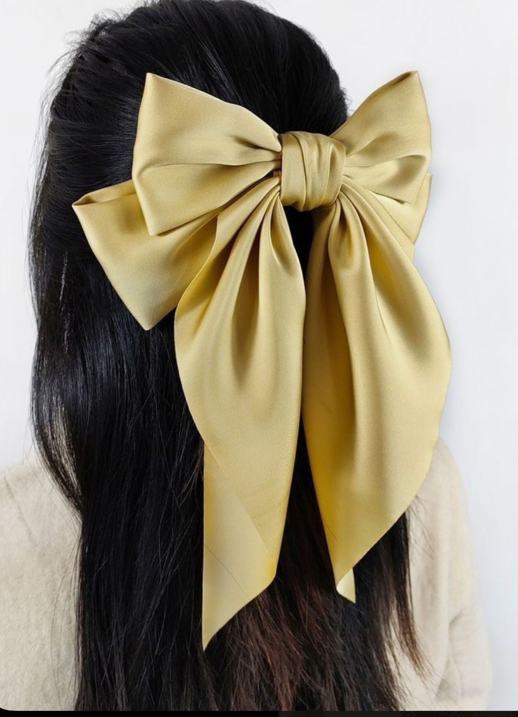 Satin Bow Hair Clip