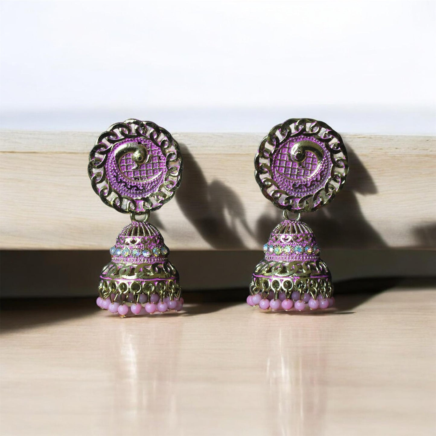 Gulnaaz Kundan Bloom Jhumkas