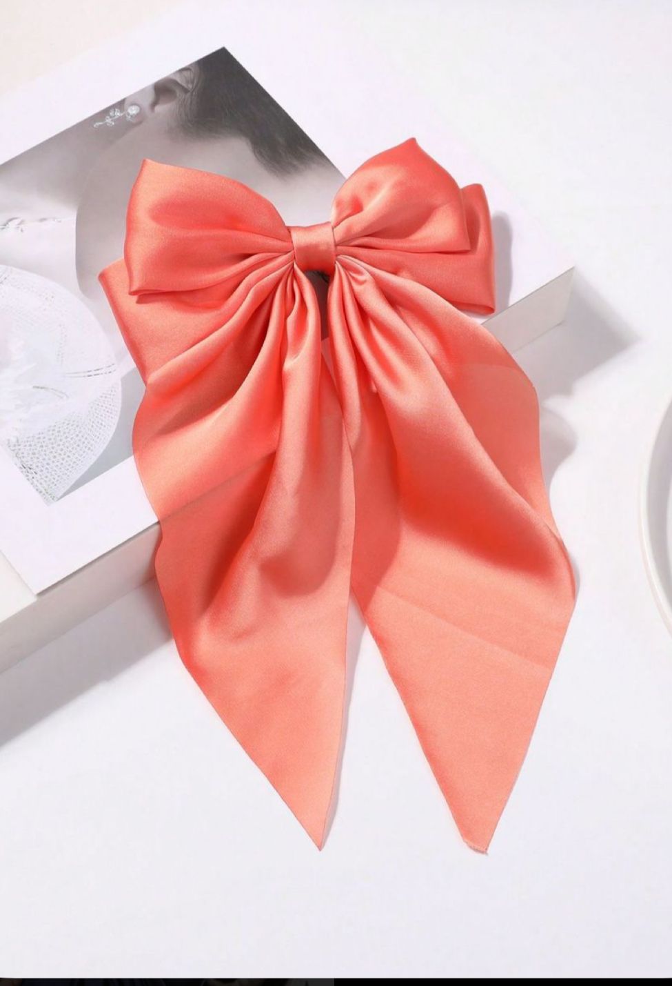 Satin Bow Hair Clip