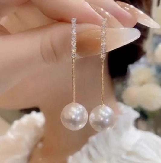 Elegant Pearl Drop Earrings