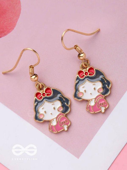 Cartoon Princess Drop Earrings
