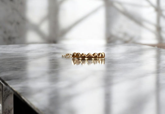 Sculpted Gold Dome Ring