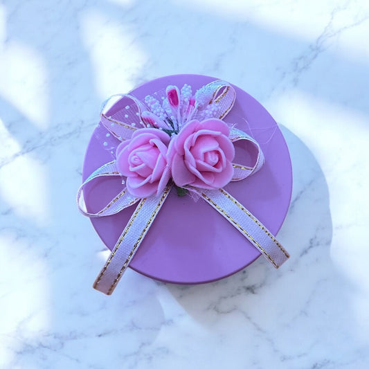 Lovely Lavender Round Gift Box
