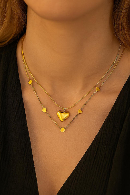 Twin Heart Harmony Necklace