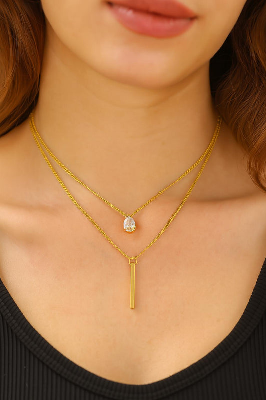 Duo Grace Drop Necklace