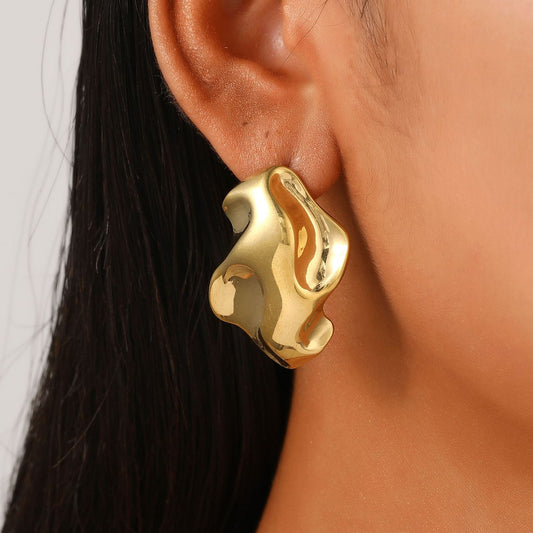 Molten Muse Sculptural Studs