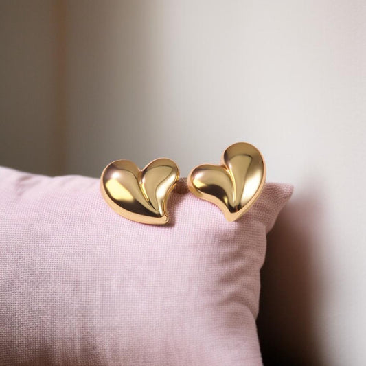 Blooming Heart Studs