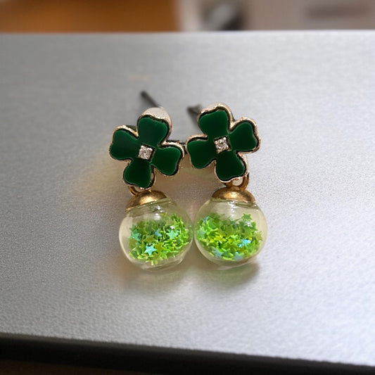 Clover Globe Earrings