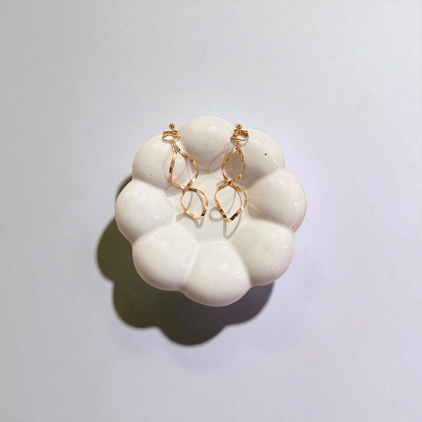 Golden Twist Elegance Earrings