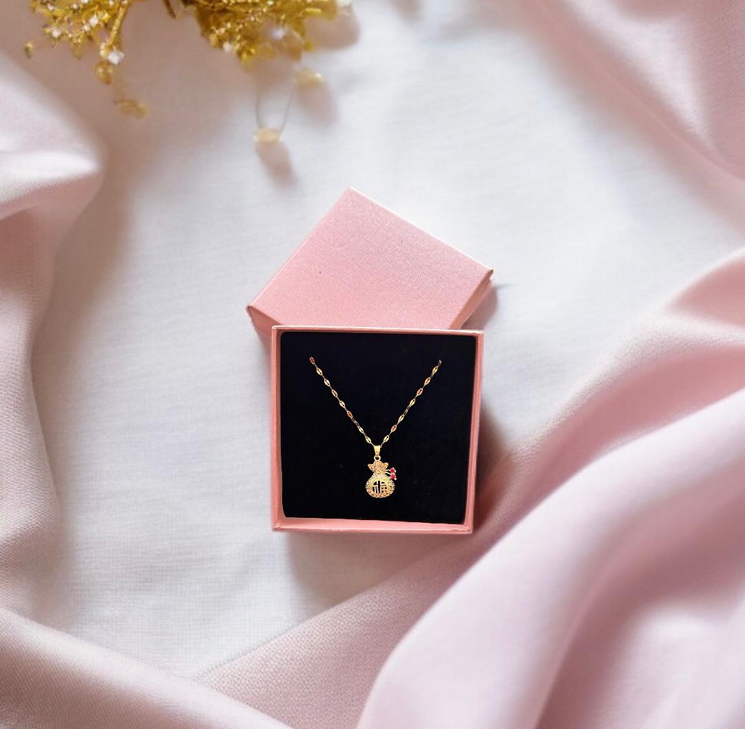 Golden Fortune Bag Pendant