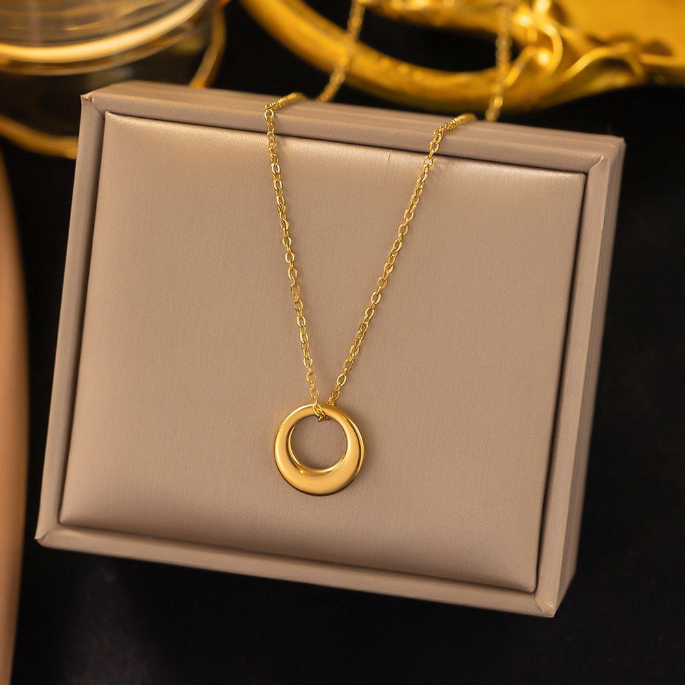Golden Crescent Necklace