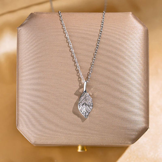 Shimmering Leaf Necklace
