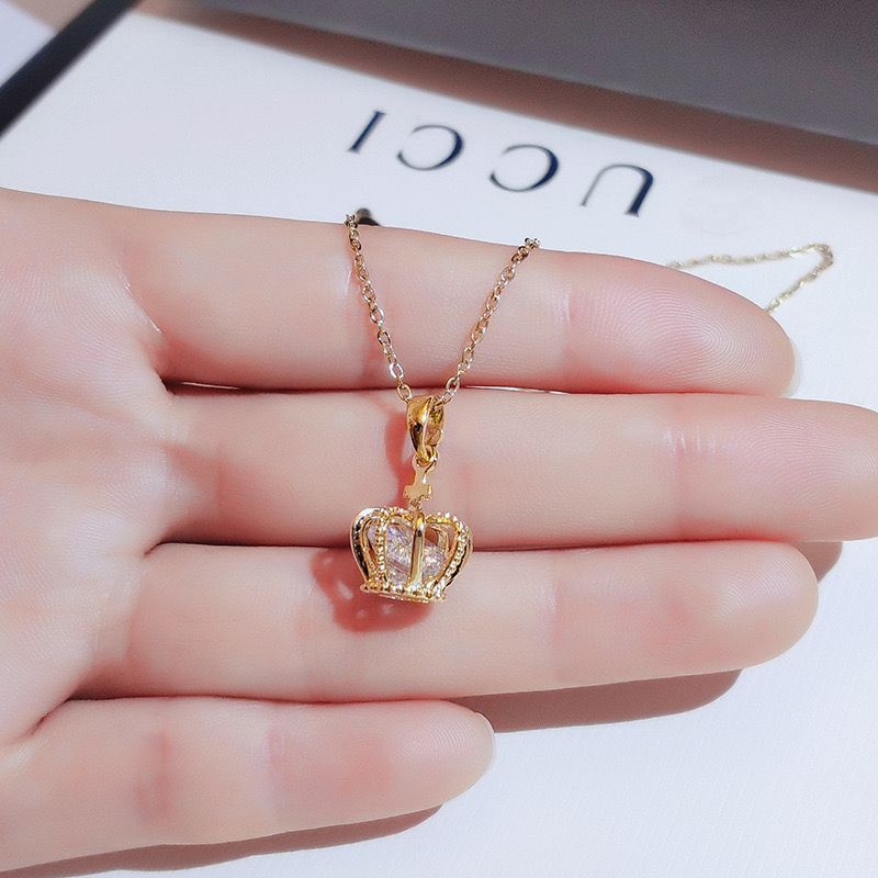 Royal Crown Pendant Necklace