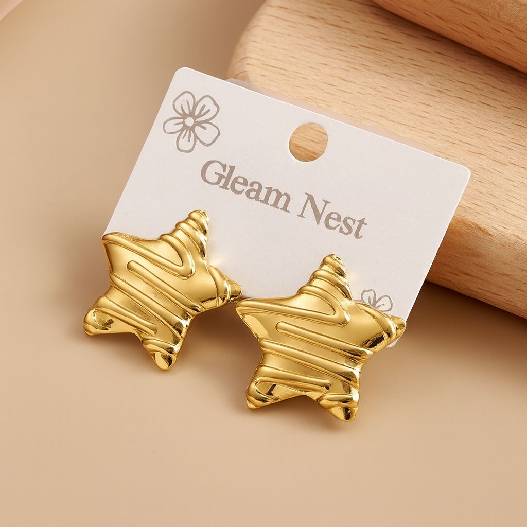 Golden Starburst Earrings