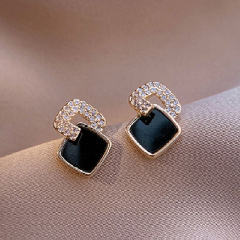 Black & Gold Luxe Studs
