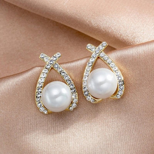 Pearl Elegance Crystal Earrings