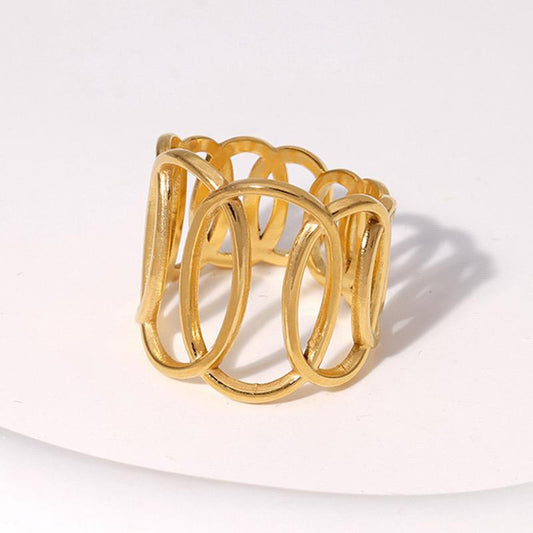 Golden Orbit Ring