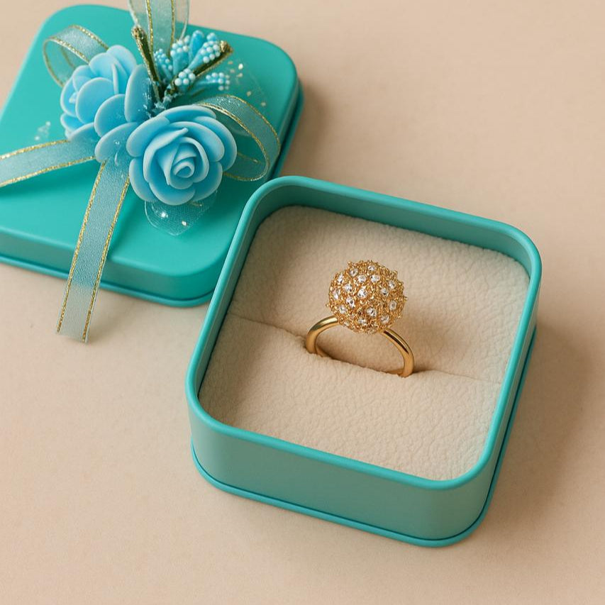 Blue Blossom Ring Gift Box