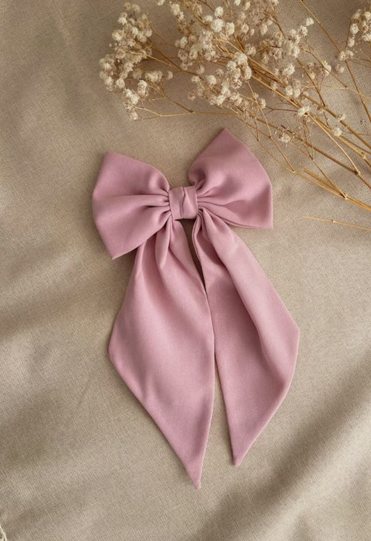 Satin Bow Hair Clip