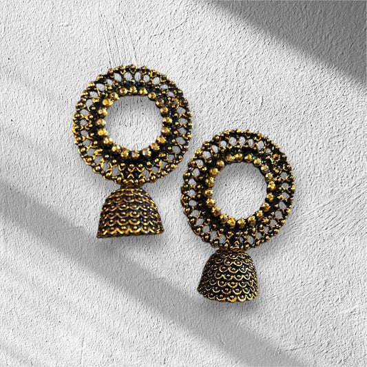 Antique Halo Dome Jhumkas