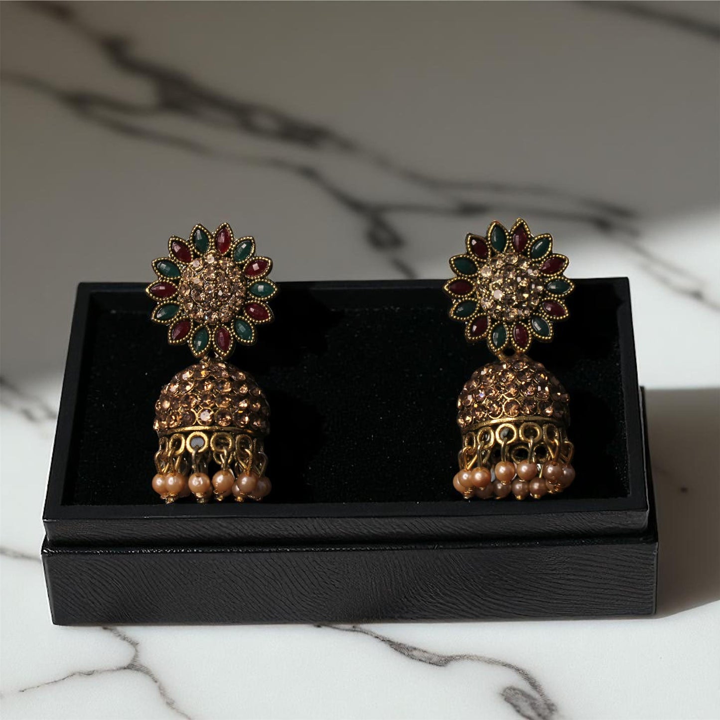 Phoolika Kundan Jhumkas
