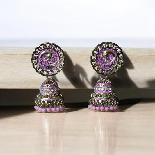 Gulnaaz Kundan Bloom Jhumkas