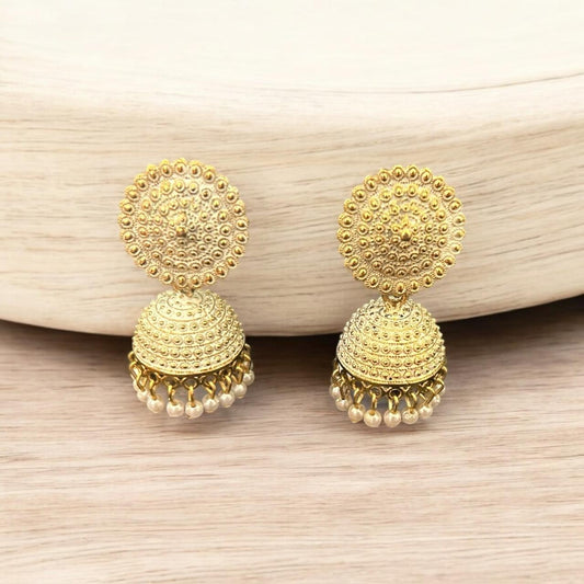 Royal Pearl Dome Jhumkas